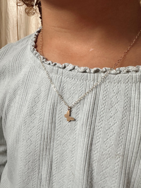 Mini Finch Butterfly Necklace