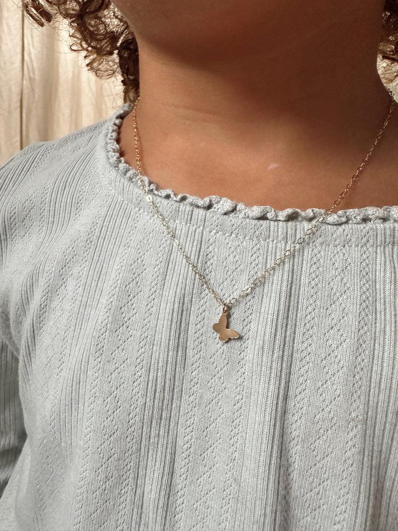 Mini Finch Butterfly Necklace