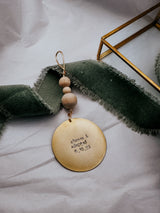 Brass Circle Christmas Ornament