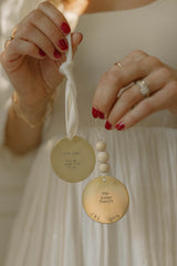 Brass Circle Christmas Ornament